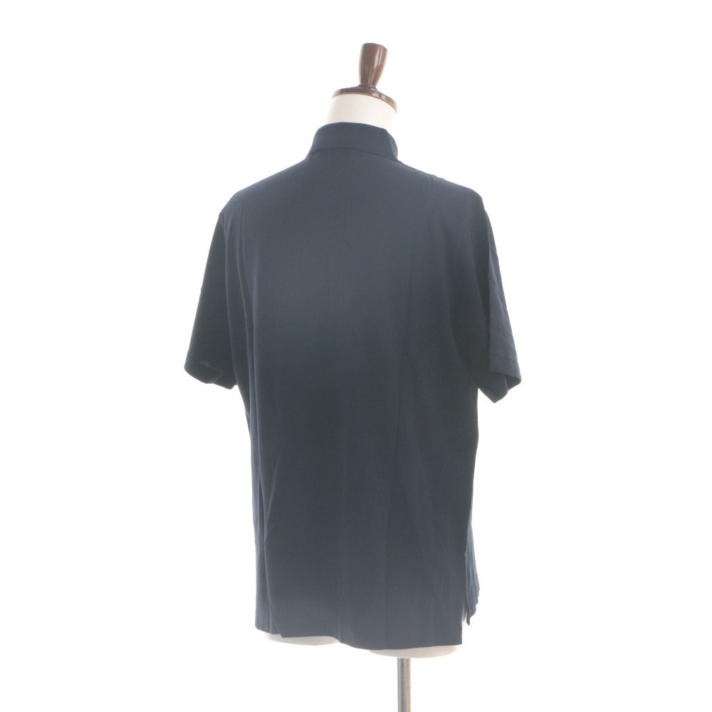 ■ OFFICINE PANERAI Polo Shirt Short Sleeve Top Novelty Not for sale Made in Italy Cotton Men's M Navy Unused