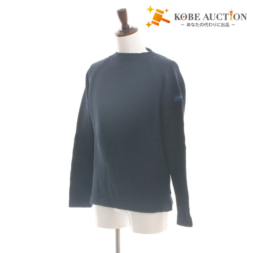 ■ Officine Panerai PANERAI Knit Long Sleeve Top Novelty Not for sale Made in Italy Cotton Acrylic Men's S Navy Unused