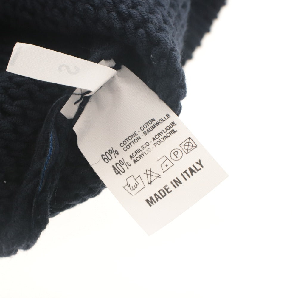 ■ Officine Panerai PANERAI Knit Long Sleeve Top Novelty Not for sale Made in Italy Cotton Acrylic Men's S Navy Unused