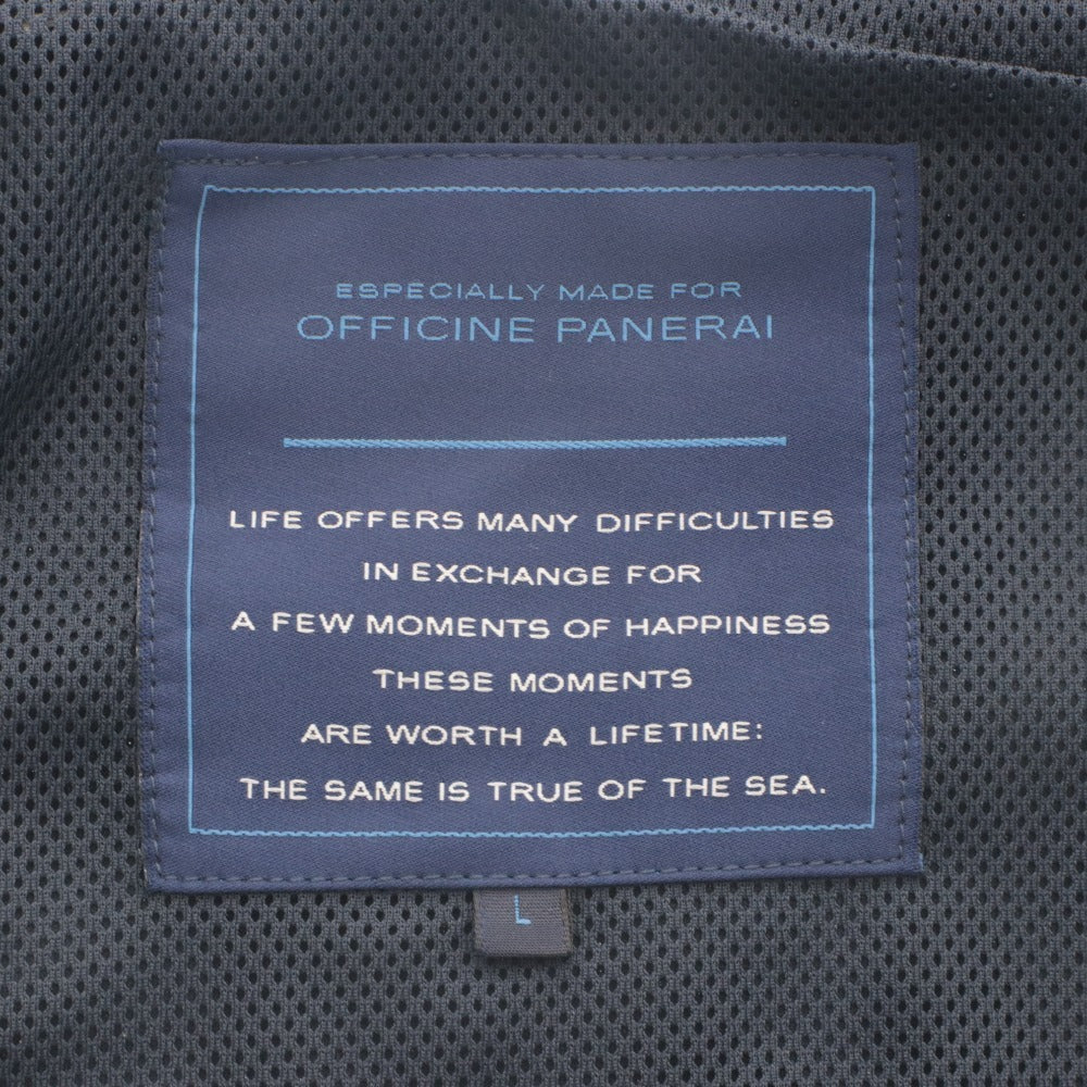 ■ OFFICINE PANERAI Vest Outer Top Not for Sale Novelty Italian Made Men's L Navy Unused