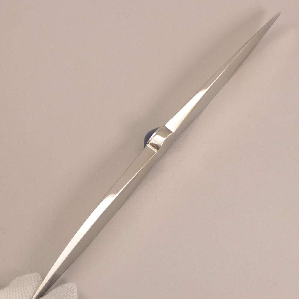 ■ カルティエ ペーパーナイフ ケース付き SIHH 2004 石入り サントス プロペラ型 全長21.5cm ケース/COWA0015 ノベルティ 付属品付き