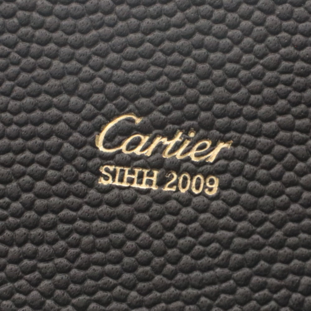 ■ カルティエ ネームタグ チャーム SIHH 2009 CRRPSH0902 革 レザー パス カードケース 入れ ノベルティ 限定記念品 付属品付き 未使用
