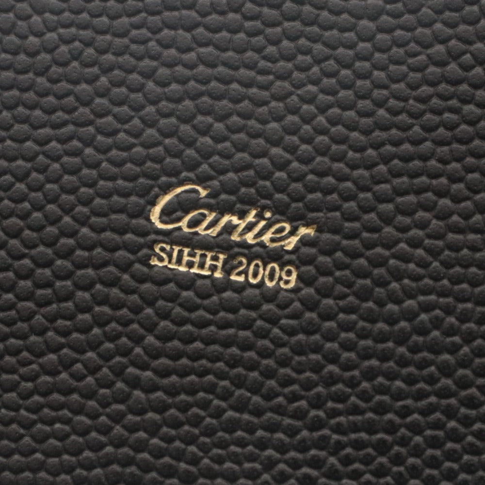 ■ カルティエ ネームタグ チャーム SIHH 2009 CRRPSH0902 革 レザー パス カードケース 入れ ノベルティ 限定記念品 付属品付き 未使用