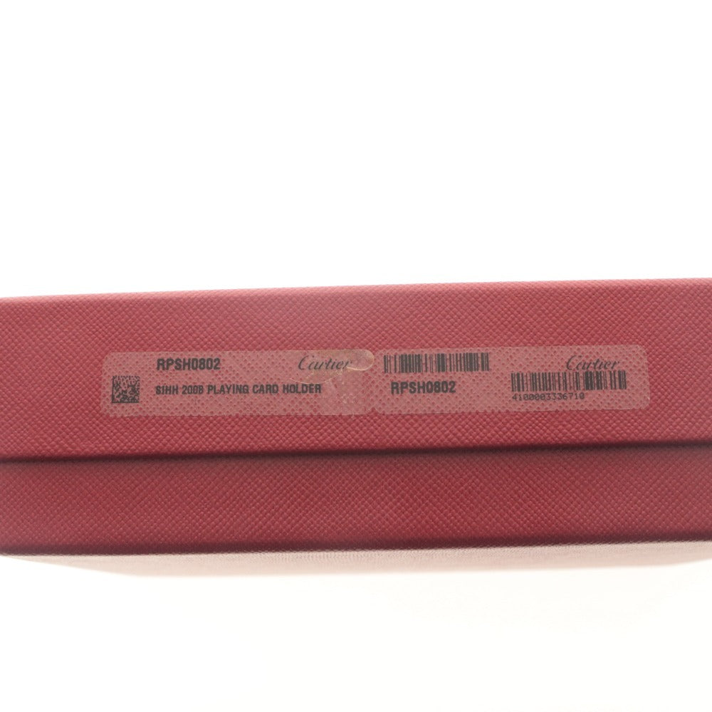 ■ Cartier カルティエ トランプセット カードケース付き RPSH0802 SIHH 2008 赤 x 黒 ホルダー ノベルティ 付属品付き 未開封 未使用