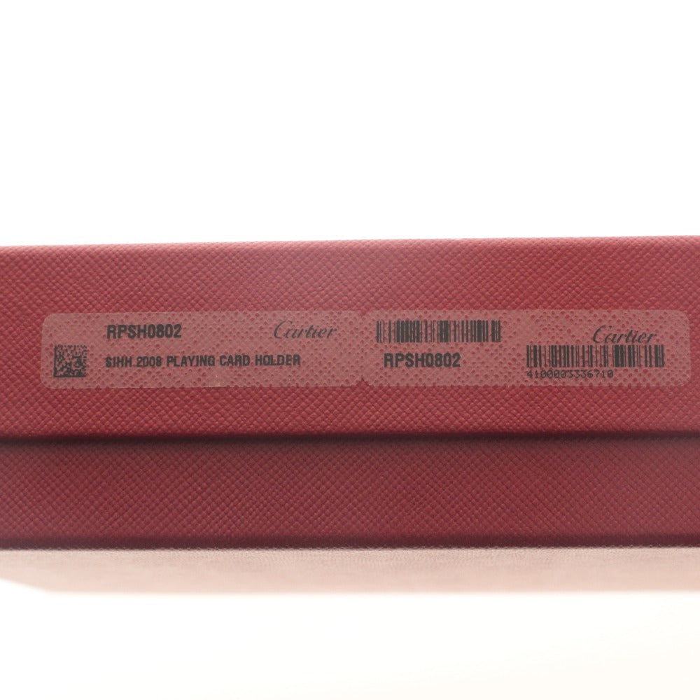 ■ Cartier カルティエ トランプセット カードケース付き RPSH0802 SIHH 2008 赤 x 黒 ホルダー ノベルティ 付属品付き 未開封 未使用