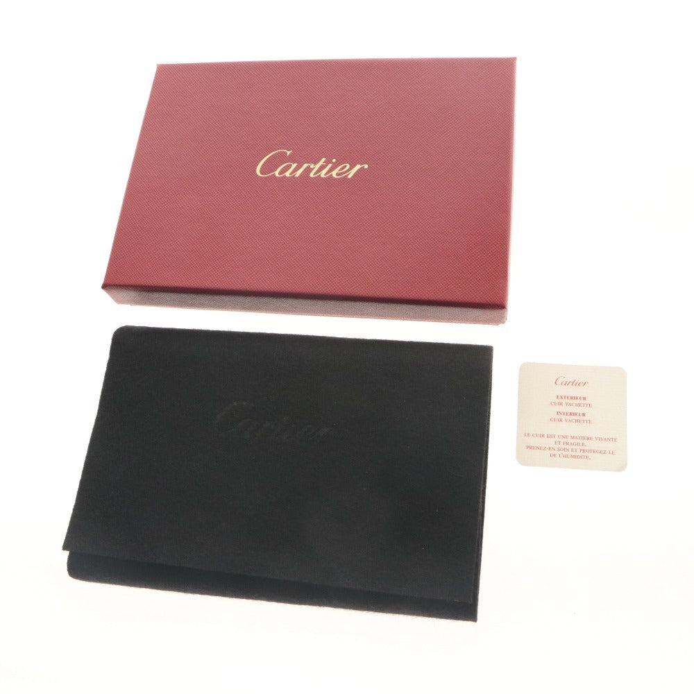 ■ カルティエ パスポートケース ホルダー SIHH 2006 RPSH0602 革 レザー 黒 カード 手帳入れ 全長13.6cm ノベルティ 付属品付き 未使用
