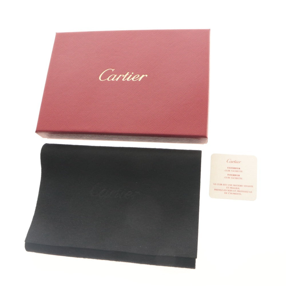 ■ カルティエ パスポートケース ホルダー SIHH 2006 RPSH0602 革 レザー 黒 カード 手帳入れ 全長13.6cm ノベルティ 付属品付き 未使用