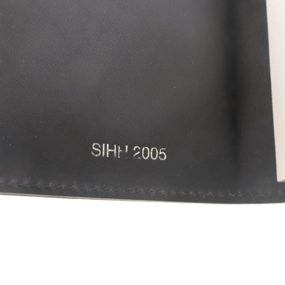 ■ Cartier カルティエ ミニノート ペン付き SIHH 2005 黒 革 レザー メモ帳 鉛筆 時計柄 ノベルティ 限定記念品 付属品付き 未使用(汚有)
