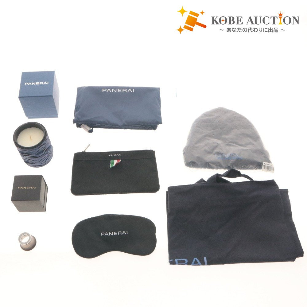■ Officine Panerai PANERAI Bag, Knit Cap, Candle, Loupe, Eye Mask Pouch 5-piece Set, Non-sale Item, Novelty, Unused