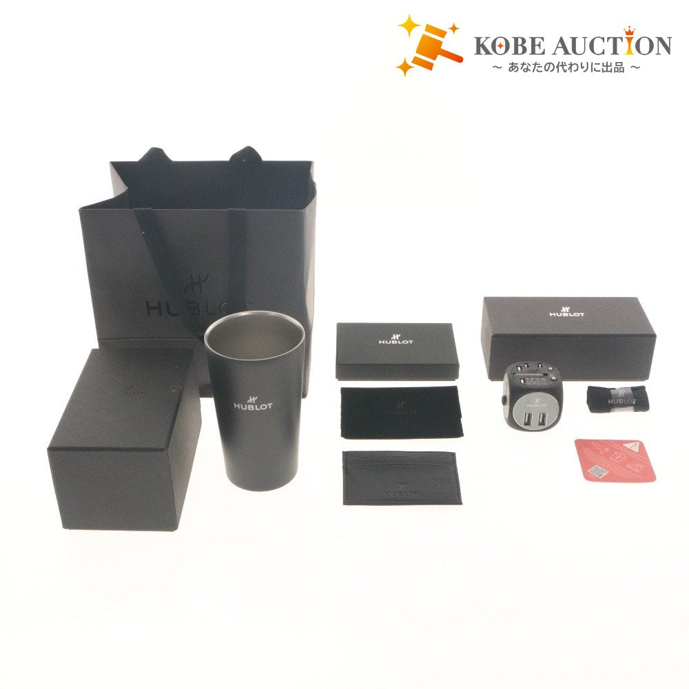 ■ HUBLOT Novelty Tumbler, Card Case, Power Adapter with USB Port, Set of 3, Not for Sale, Bulk Sale, Unused, with Accessories
