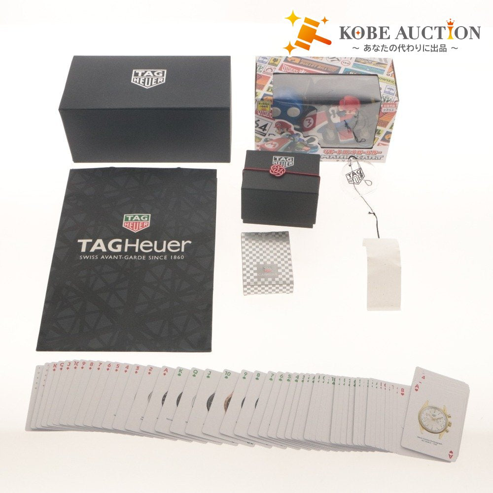 ■ TAG Heuer Novelty Not for Sale Wind Chime, Playing Cards, Mario Remote Control Car 3-Piece Set Bundle with Accessories, Includes Unopened Items