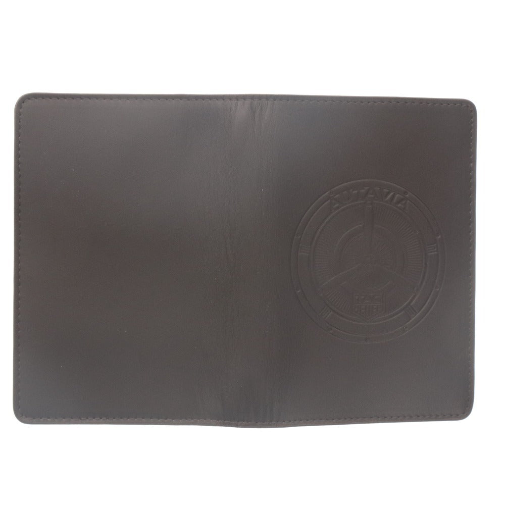 ■ TAG HEUER Pass Case Card Holder Novelty Not for Sale Leather Dark Brown Unused With Box