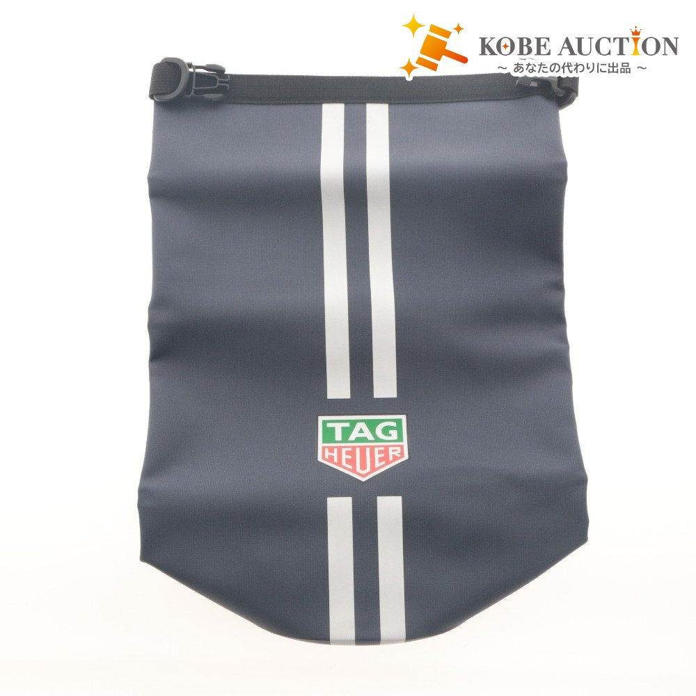 ■ TAG HEUER Shoulder Bag, Gym, Waterproof, Racing Stripe, Navy, With Shoulder Strap, New, Novelty, Not for Sale