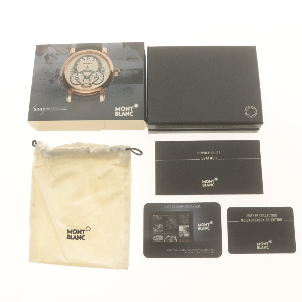 ■ Montblanc MONTBLANC Card Case, Business Card Holder, Pass Case, Croc-Embossed Leather, Black, With Accessories, Unused