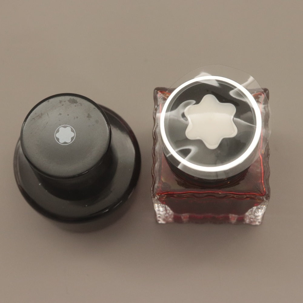■ モンブラン MONTBLANC インク ボトル 2点セット まとめ売り ラブレター ローズの香り ラッキーオレンジ 万年筆用 30ml 箱付き 未使用