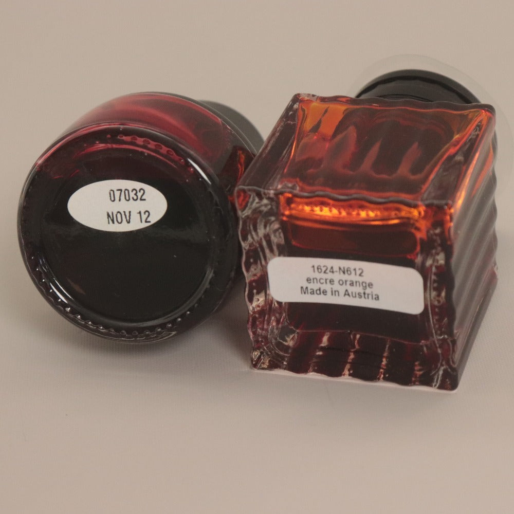 ■ モンブラン MONTBLANC インク ボトル 2点セット まとめ売り ラブレター ローズの香り ラッキーオレンジ 万年筆用 30ml 箱付き 未使用