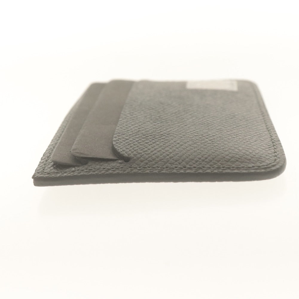 ■ Dunhill Card Case Pass Case Bourdon Business Card Holder Calf Leather Dark Gray Sumikuro-kei With Box Unused