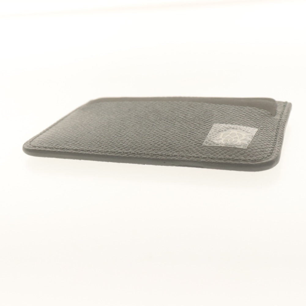 ■ Dunhill Card Case Pass Case Bourdon Business Card Holder Calf Leather Dark Gray Sumikuro-kei With Box Unused
