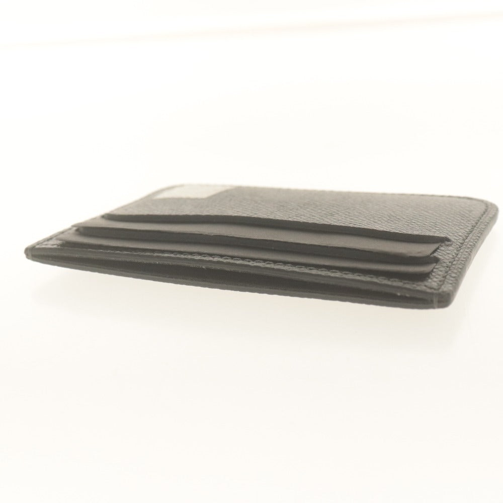 ■ Dunhill Card Case Pass Case Bourdon Business Card Holder Calf Leather Dark Gray Sumikuro-kei With Box Unused