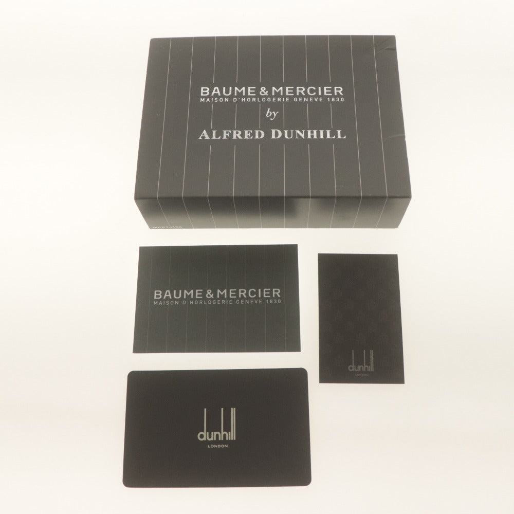 ■ Dunhill Card Case Pass Case Bourdon Business Card Holder Calf Leather Dark Gray Sumikuro-kei With Box Unused