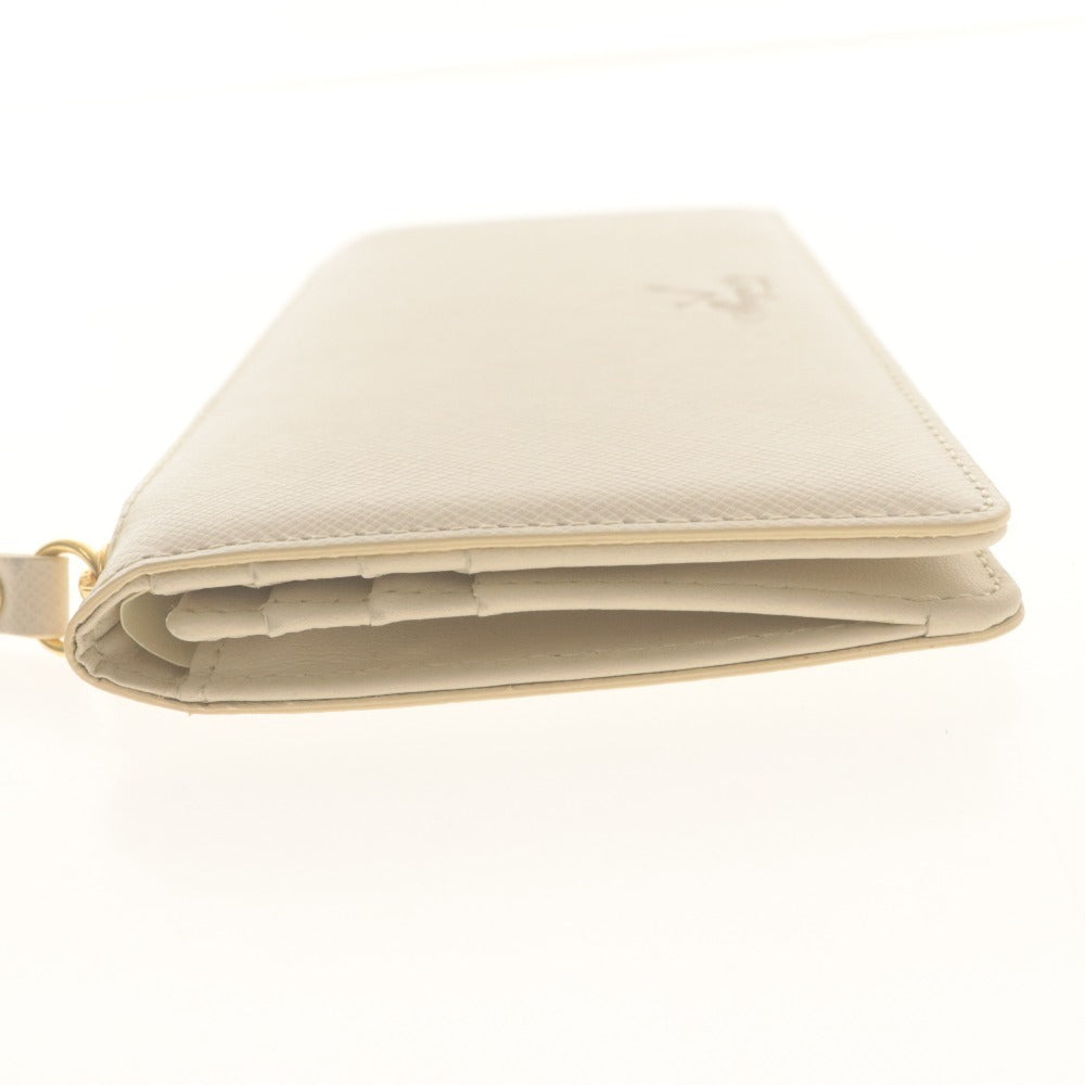 ■ Breguet BREGUET Long Wallet Not for Sale Novelty Wallet Leather Ivory Unused with Box