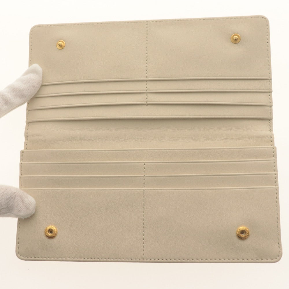■ Breguet BREGUET Long Wallet Not for Sale Novelty Wallet Leather Ivory Unused with Box