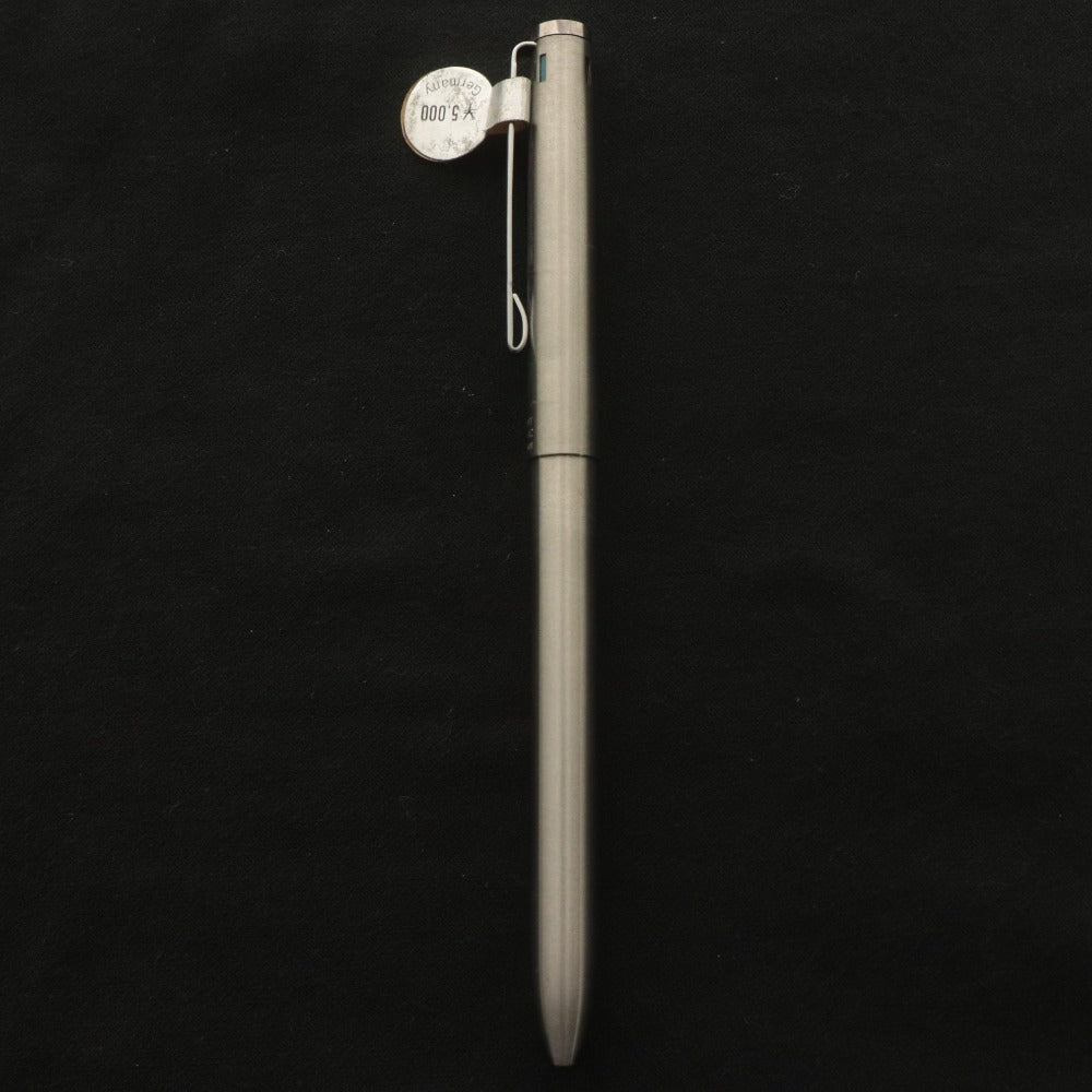 ■ MONTBLANC Ballpoint Pen 4-Color Vintage Silver with Case Unused