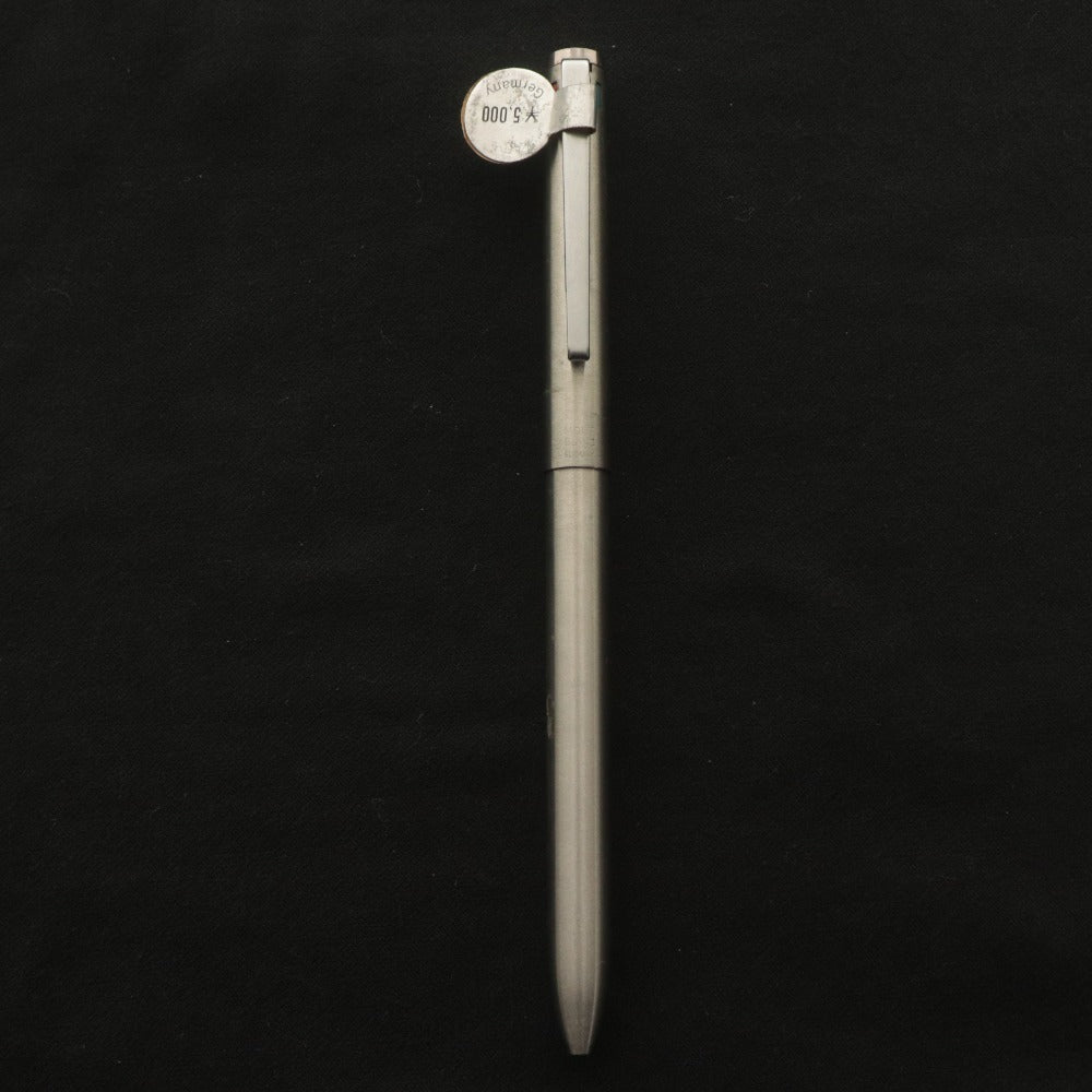 ■ MONTBLANC Ballpoint Pen 4-Color Vintage Silver with Case Unused
