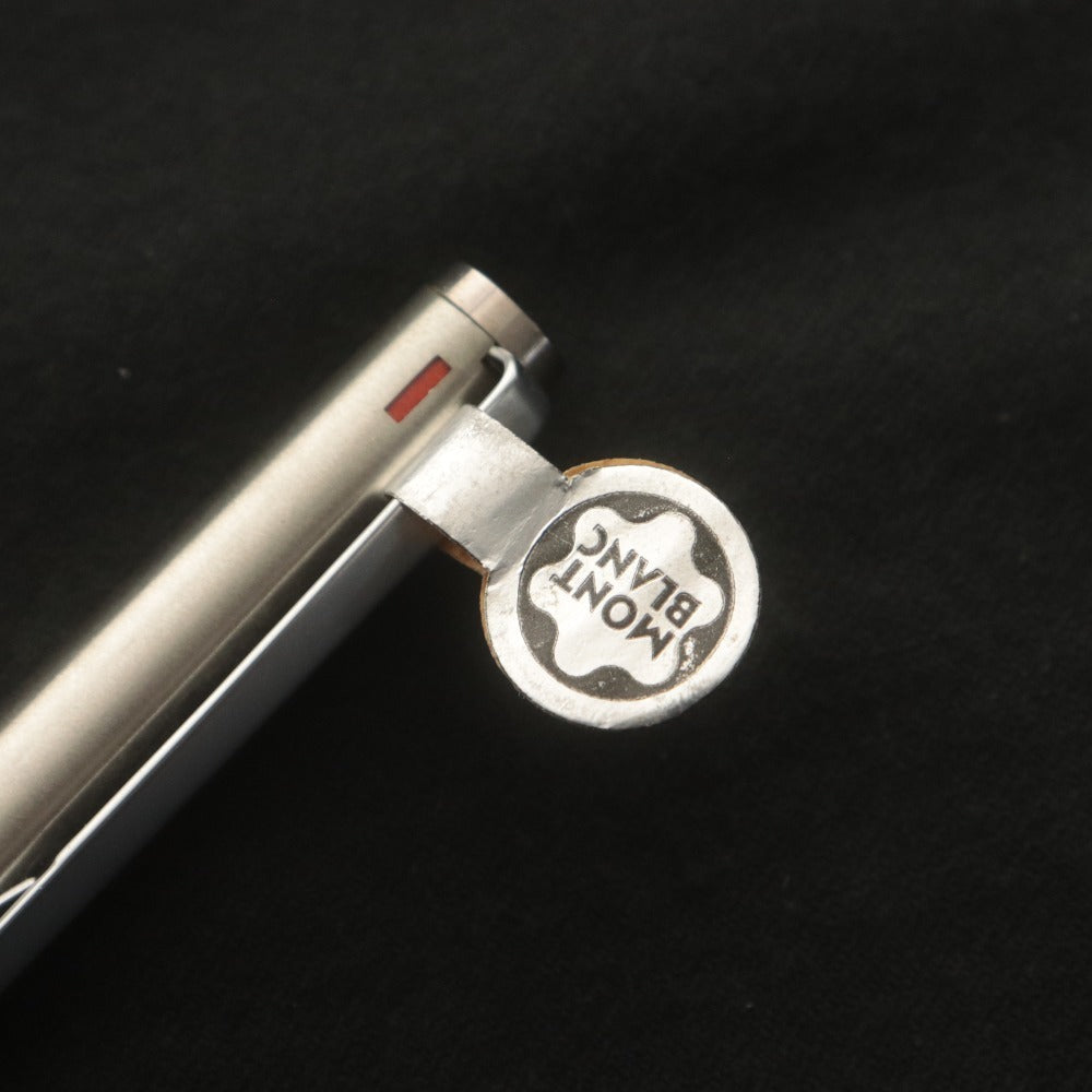 ■ MONTBLANC Ballpoint Pen 4-Color Vintage Silver with Case Unused
