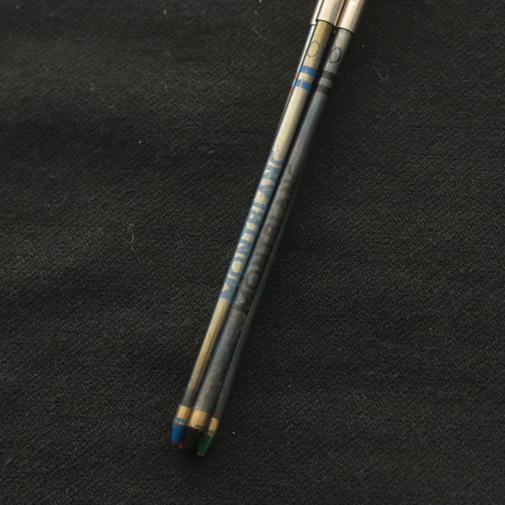 ■ MONTBLANC Ballpoint Pen 4-Color Vintage Silver with Case Unused