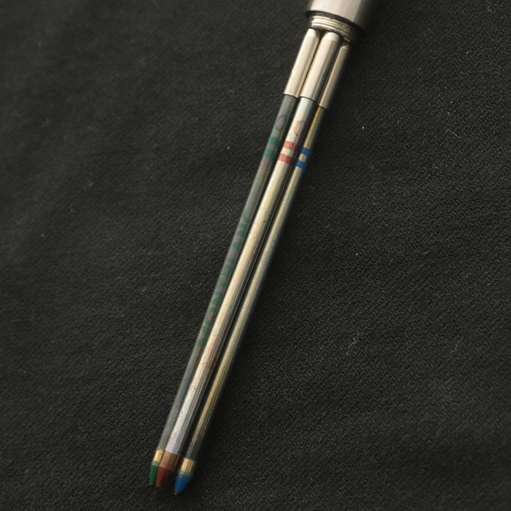■ MONTBLANC Ballpoint Pen 4-Color Vintage Silver with Case Unused