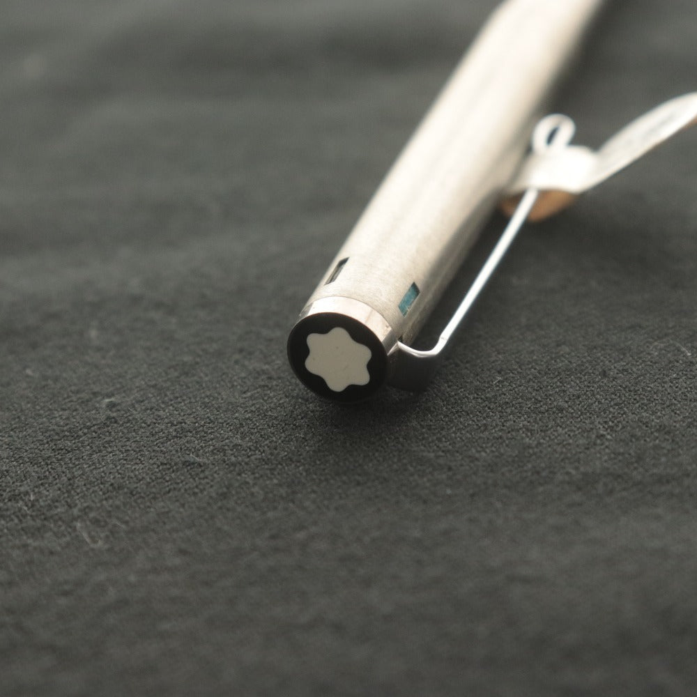 ■ MONTBLANC Ballpoint Pen 4-Color Vintage Silver with Case Unused
