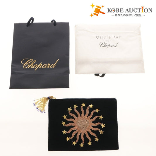 ■ CHOPARD ショパール OliviaDar オリビアダー ポーチ コラボ ビーズ タッセル ノベルティ 非売品 袋付き未使用
