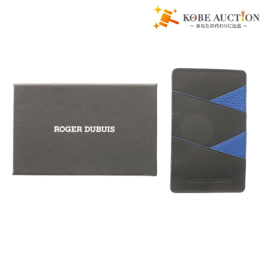■ ROGER DUBUIS Card Case, Novelty, Not for Sale, Blue/Black, with Box, Unused