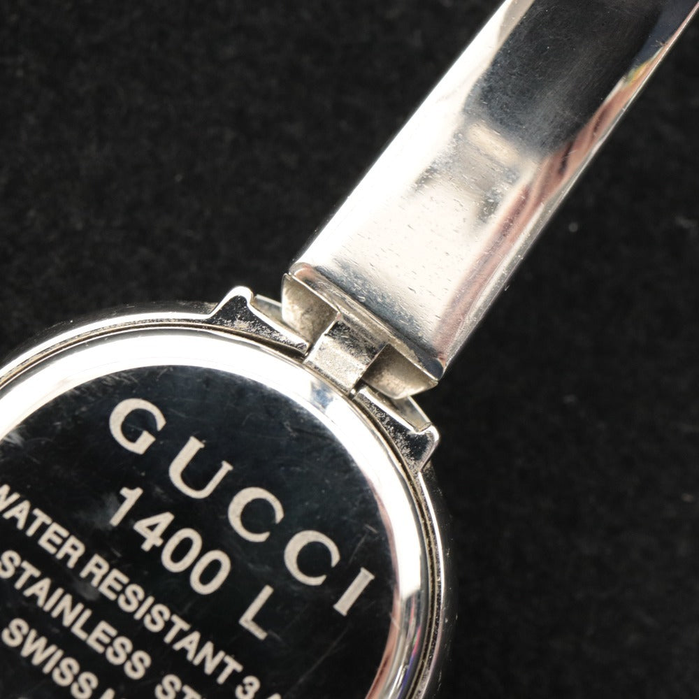 ■ GUCCI グッチ 腕時計 バングルウォッチ 1400 L レディース シルバー 文字盤 シルバー系