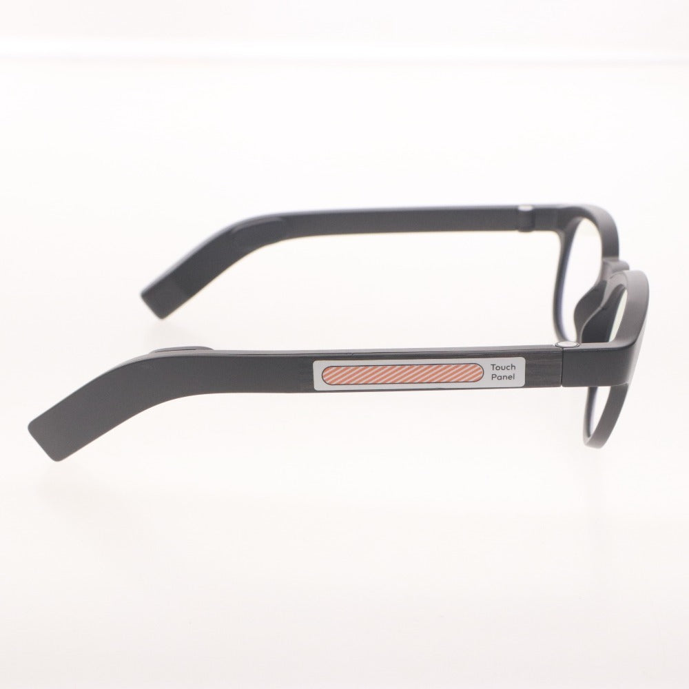 ■ Vue Smart Glasses 骨伝導多機能モデル Trendy メガネ 48-21-138 V001-C001 カーボンファイバー 骨伝導スピーカー 付属品付き 動作品