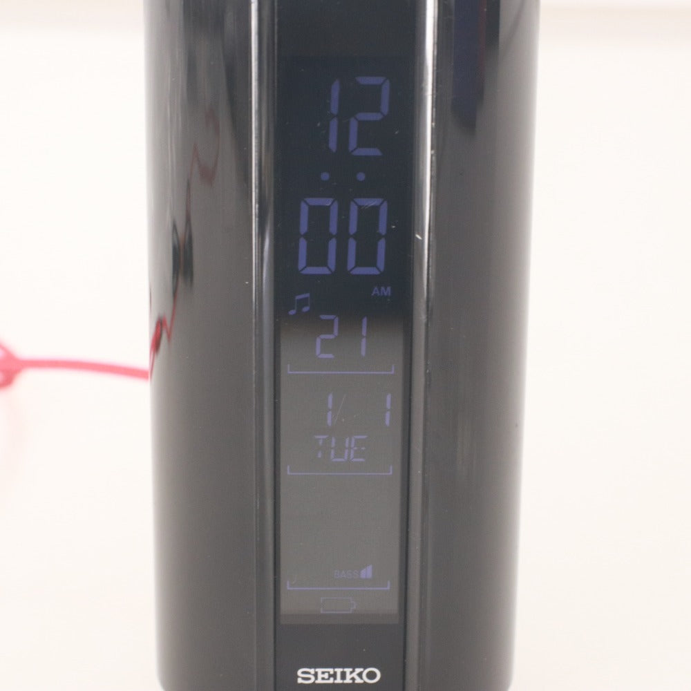 ■ SEIKO セイコー Bluetoothスピーカー デジタル時計 マルチサウンドクロック ブラック 黒 SS201K オーディオ 充電器付き 動作確認済み