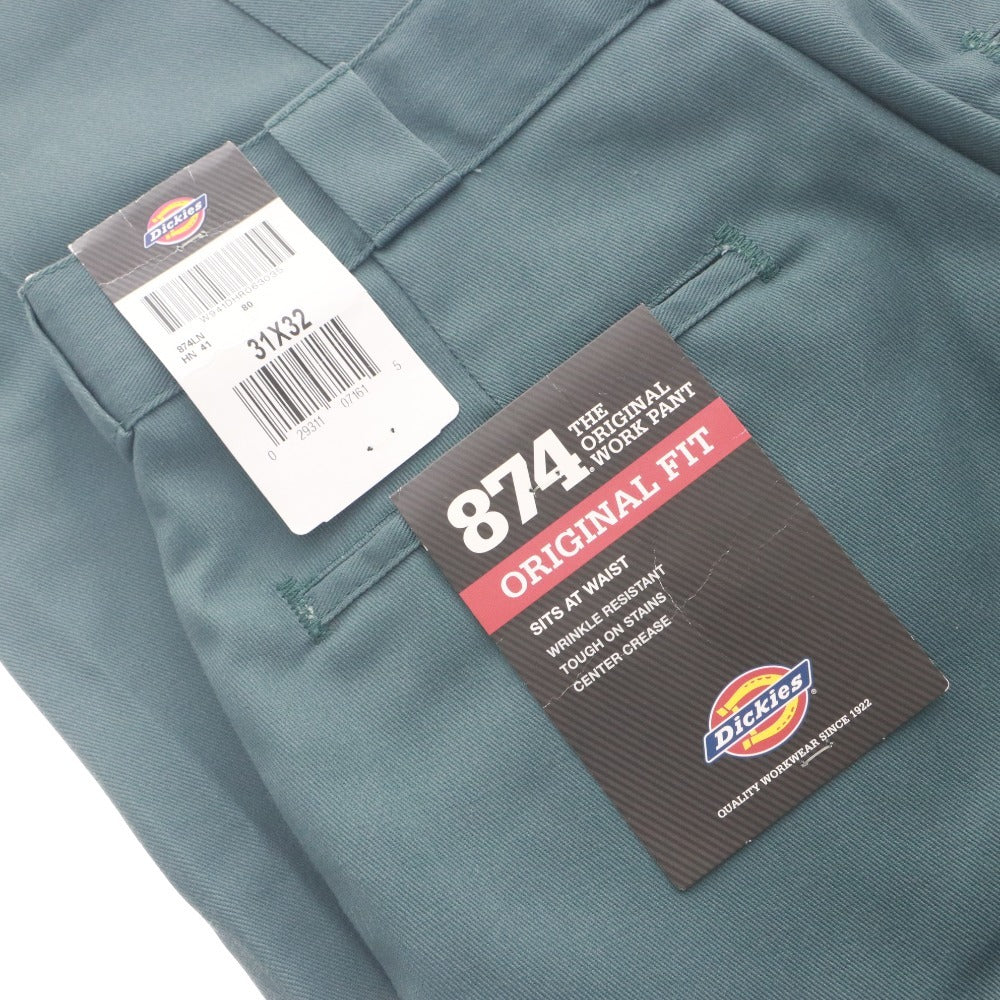 ■ ディッキーズ Dickies ワークパンツ 874 Original Fit チノパン ボトムス メンズ 31x32 (M~L相当) リンカーングリーン タグ付き 未使用