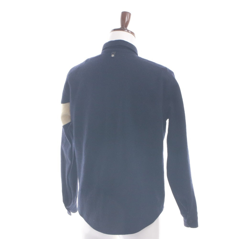 ■ visvim ビズビム CPO シャツジャケット 長袖 トップス アウター AHAB SHIRT アームライン 襟 ボタン 日本製 メンズ M ダークネイビー