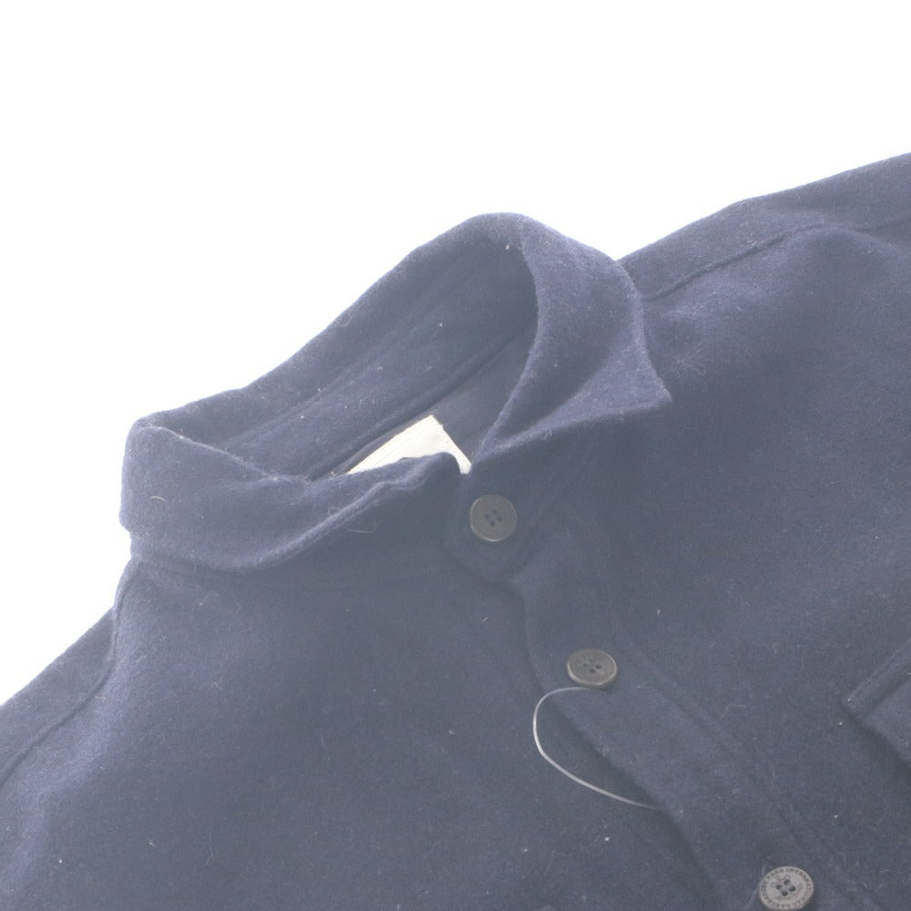 ■ visvim ビズビム CPO シャツジャケット 長袖 トップス アウター AHAB SHIRT アームライン 襟 ボタン 日本製 メンズ M ダークネイビー