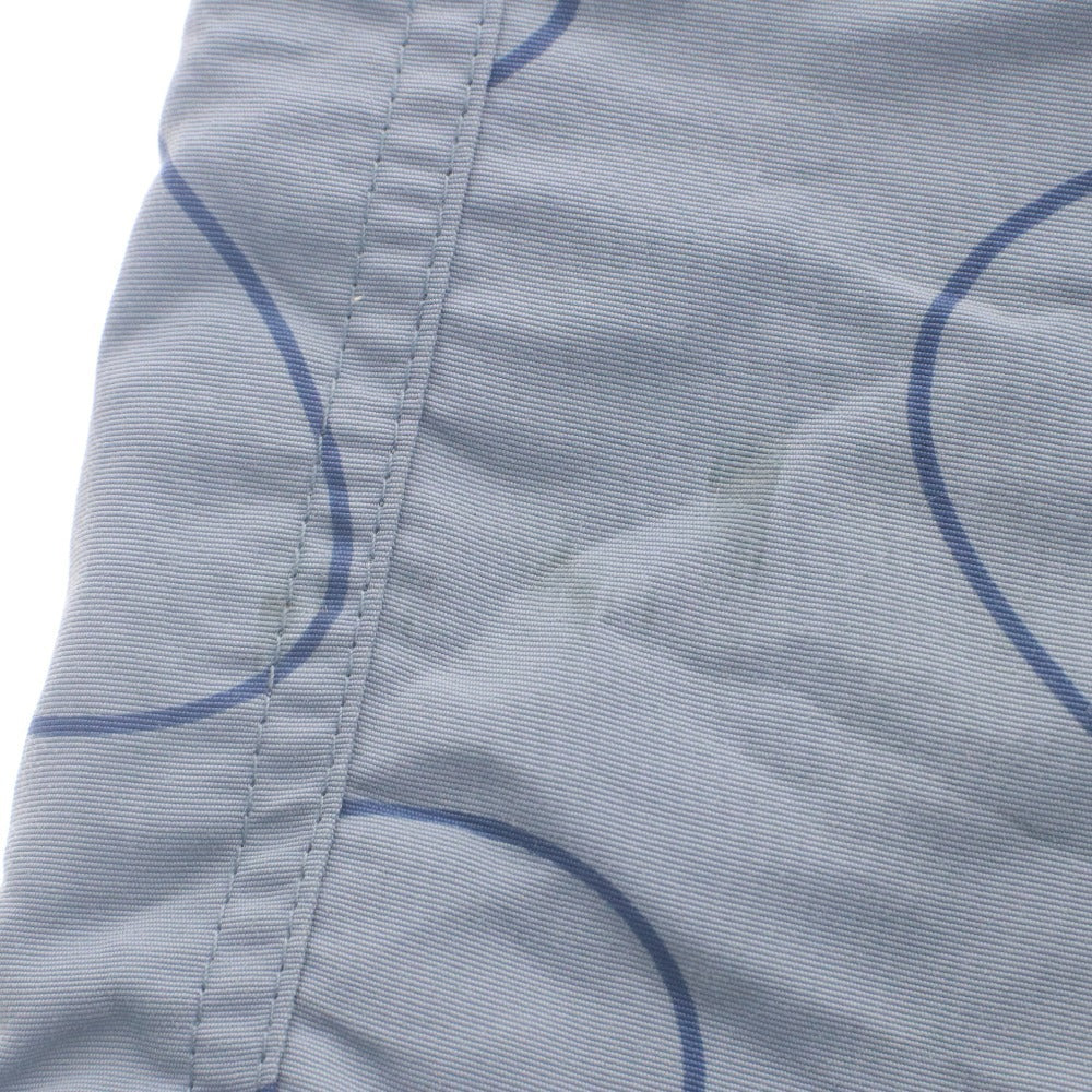 ■ SATURDAYS SURF NYC ショートパンツ ハーフ ショーツ ボトムス 総柄 紐締め ナイロン メンズ 30 (S～M) ネイビーブルー系