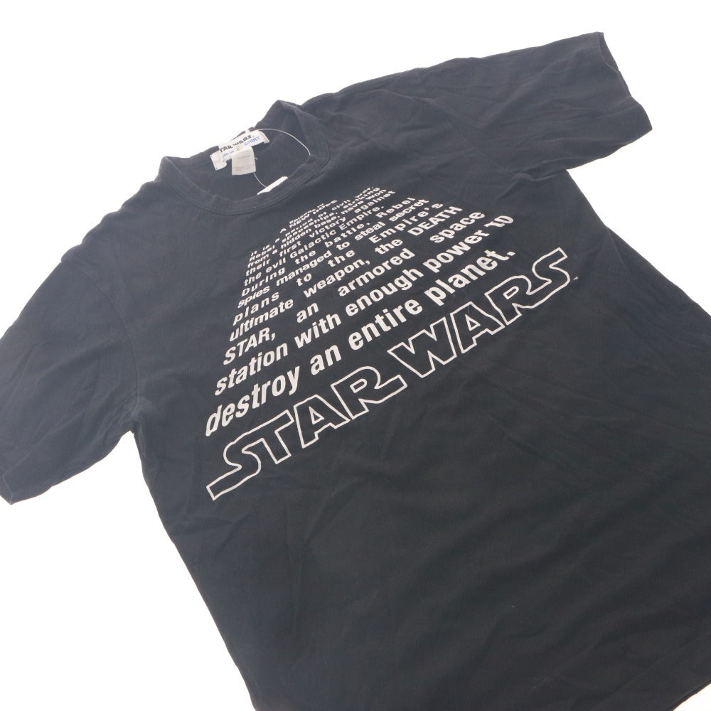 ■ COMME des GARCONS x STAR WARS コラボ 半袖Tシャツ トップス 別注 限定モデル スターウォーズ エピソード 4 新たなる希望 メンズ M 黒