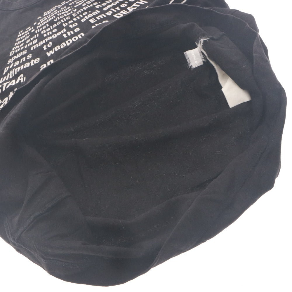 ■ COMME des GARCONS x STAR WARS コラボ 半袖Tシャツ トップス 別注 限定モデル スターウォーズ エピソード 4 新たなる希望 メンズ M 黒