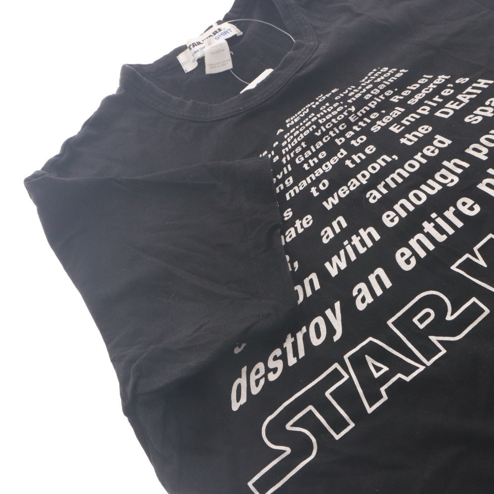■ COMME des GARCONS x STAR WARS コラボ 半袖Tシャツ トップス 別注 限定モデル スターウォーズ エピソード 4 新たなる希望 メンズ M 黒