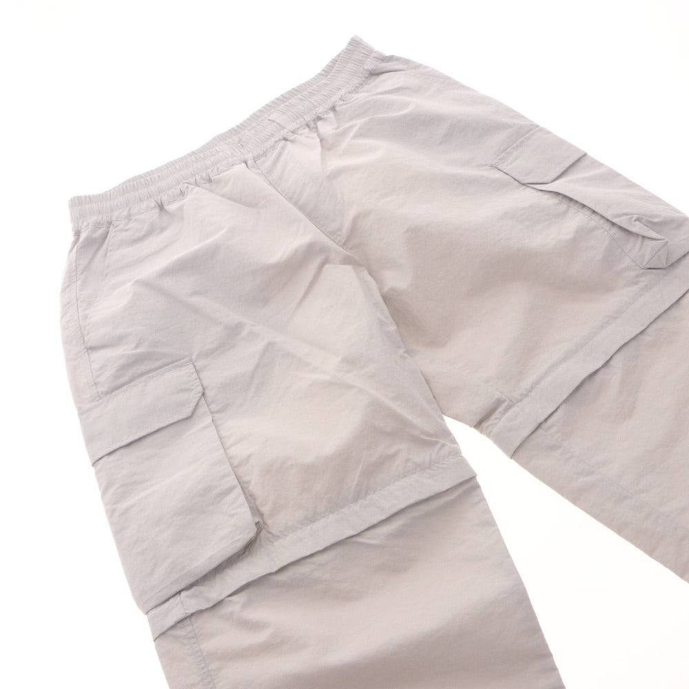 ■ SHIPS Colors イージーカーゴパンツ ロング ショート コンバーチブル 2way ボトムス ファスナー メンズ L ライトグレー タグ付き未使用