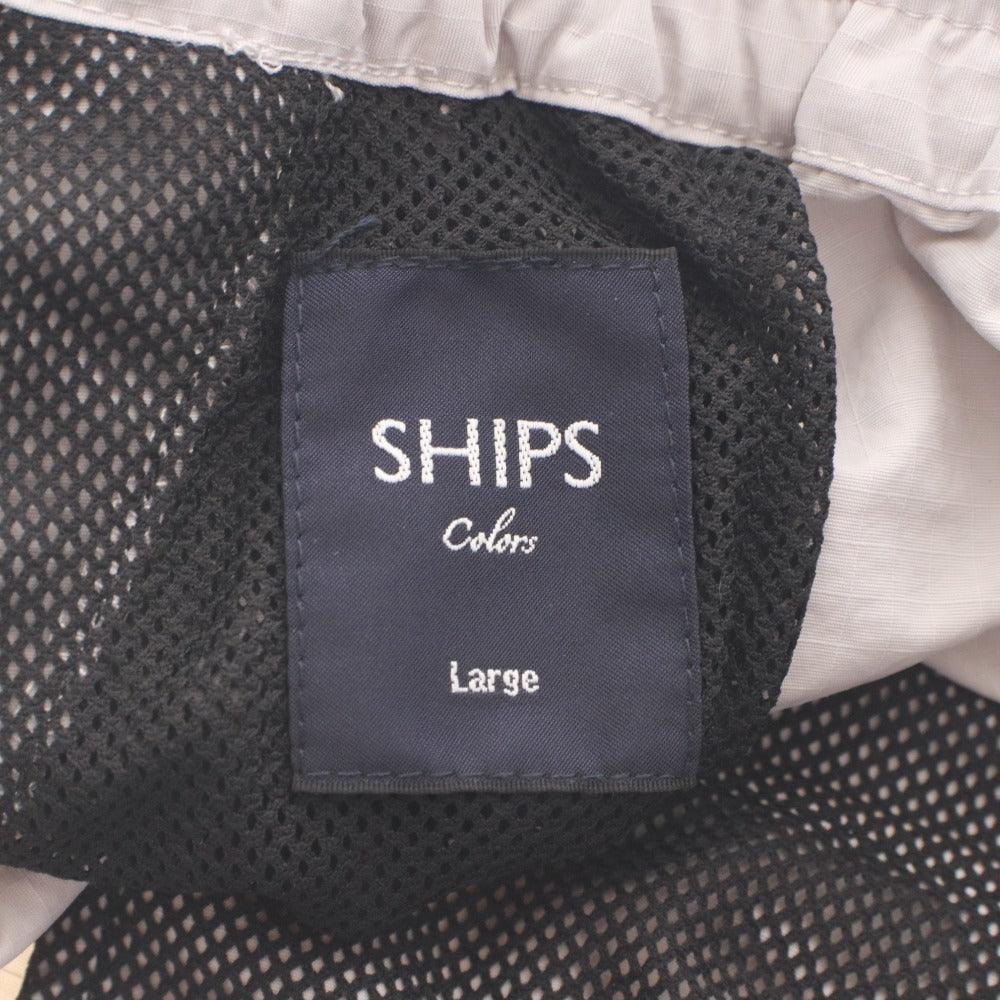 ■ SHIPS Colors イージーカーゴパンツ ロング ショート コンバーチブル 2way ボトムス ファスナー メンズ L ライトグレー タグ付き未使用