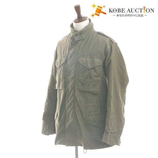■ 米軍 実物 80s M-65 フィールドジャケット キルティングライナー付き LINER COAT COLD WEATHER 1987年製造 アメリカ産 メンズ S カーキ