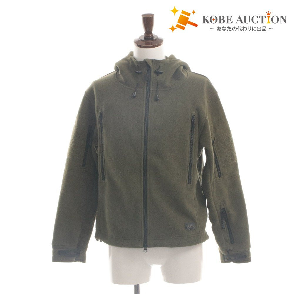 ■ HELIKON-TEX Patriot Jacket Long-Sleeve Outerwear BL-PAT-HF Hooded Heavy Fleece Military Gear Men's XS Khaki Gray
