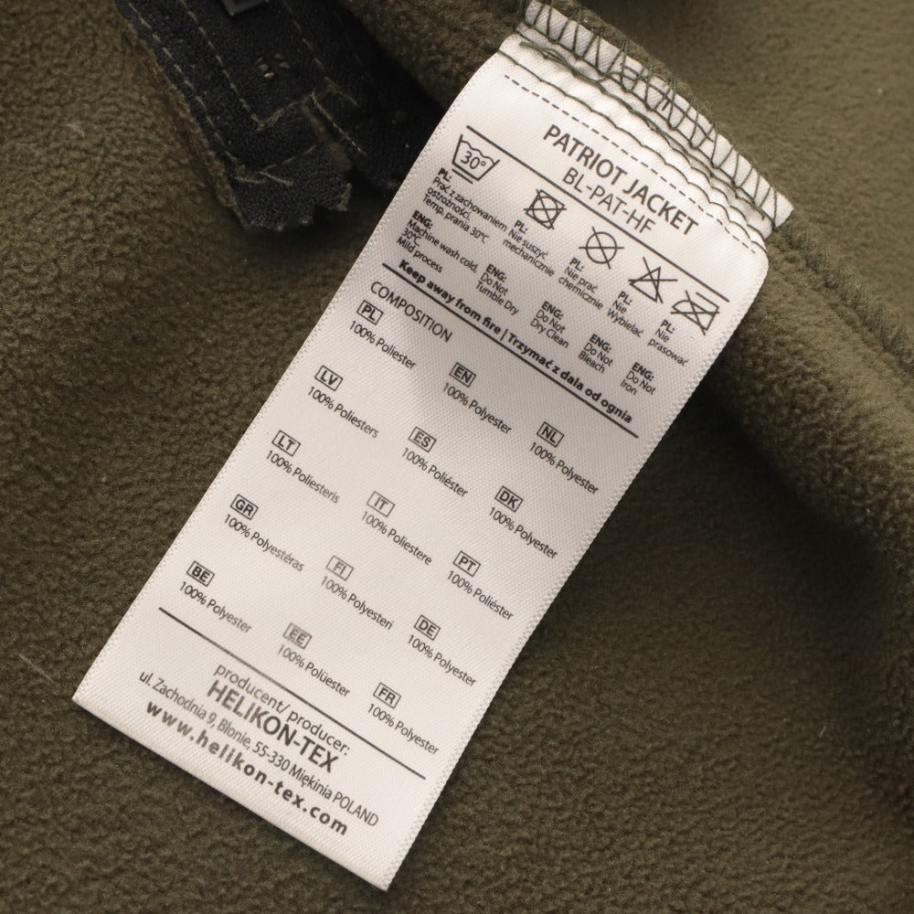 ■ HELIKON-TEX Patriot Jacket Long-Sleeve Outerwear BL-PAT-HF Hooded Heavy Fleece Military Gear Men's XS Khaki Gray