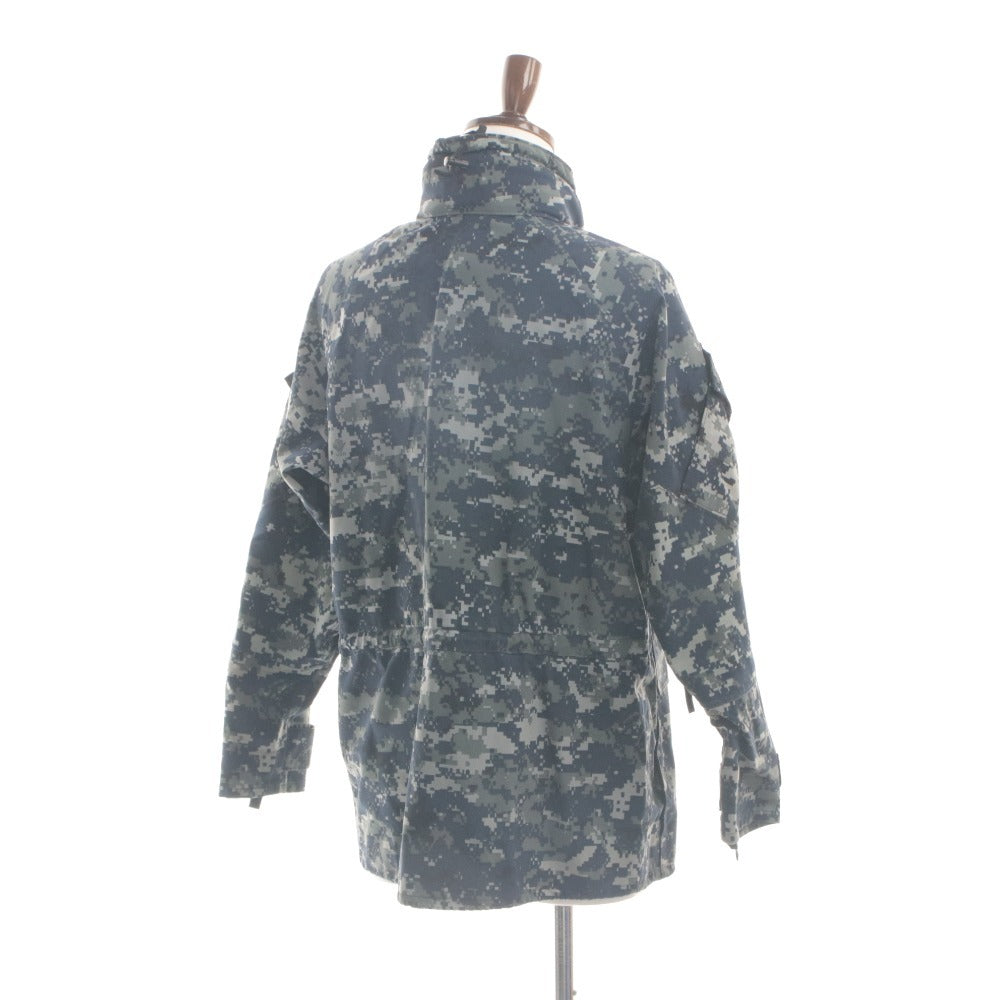 ■ US Navy US ECWCS Gore-Tex Working Parka Long Sleeve Outer Manufacturing/VALLEY APPAREL LLC Camouflage Pattern Men's S Navy, Gray